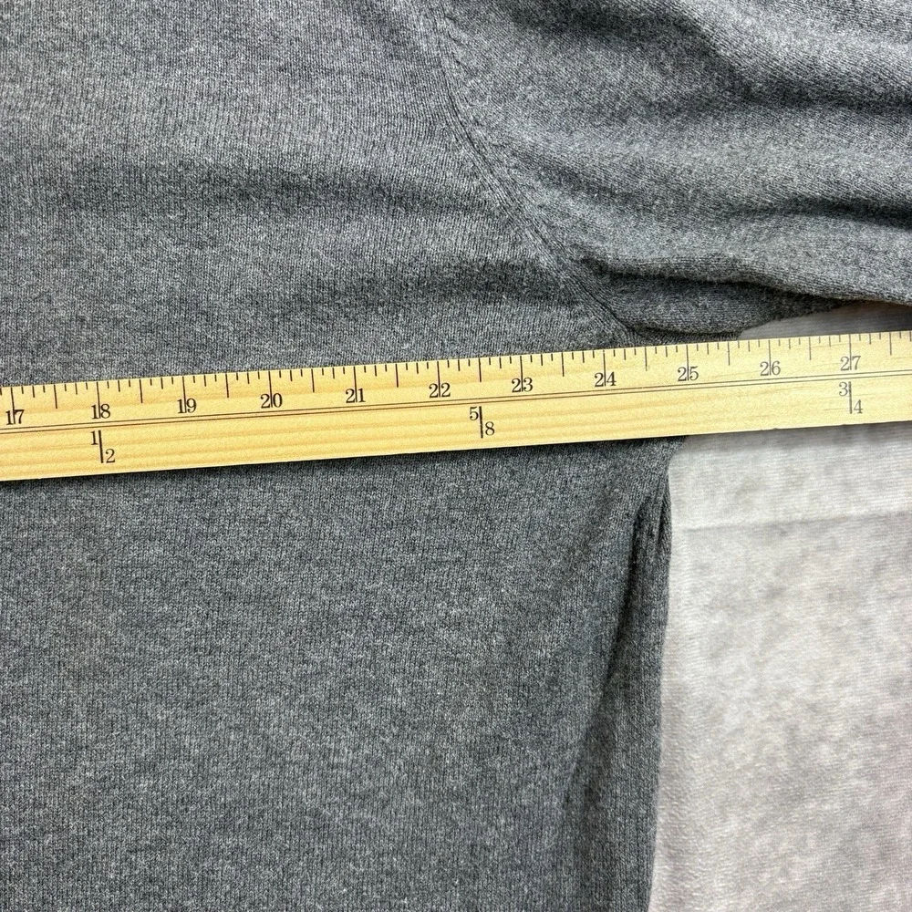 Eddie Bauer Sweater Mens XLT‎ Tall Grey Vintage Cashmere Blend Preppy Warm - Picture 5 of 6